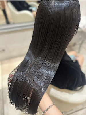 美髪/ブルーカラー/縮毛矯正/髪質改善/艶カラー/前髪カット