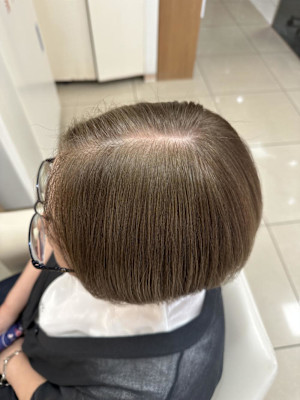  くびれヘア/アプリコットオレンジ/夏のヘアアレンジ/茅ヶ崎