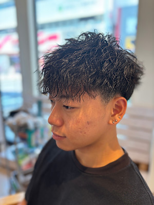 短髪波巻きパーマ【平塚・秦野・二宮・小田原・茅ヶ崎】