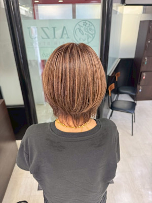 白髪ぼかしハイライト