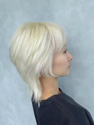  抜きっぱなしブリーチ/外国人風カラー