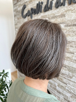 まとまるボブ/大人ボブ/アッシュカラー