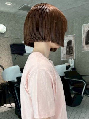 【feliceMICHI別曽遥也】ベージュカラー ボブ 