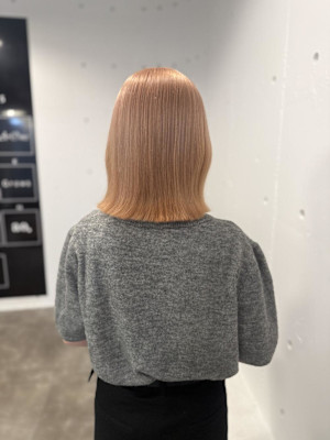 ミルクティー/ハイトーン/ツヤ髪