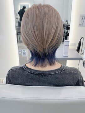 【ショートウルフ】デザインカラー　ハイトーン