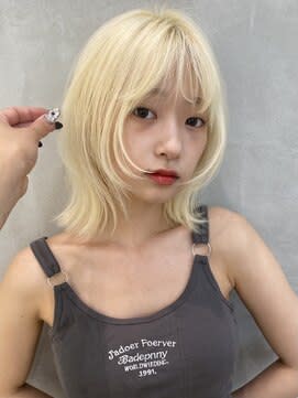 【ボブウルフ】ハイトーン　ブリーチ