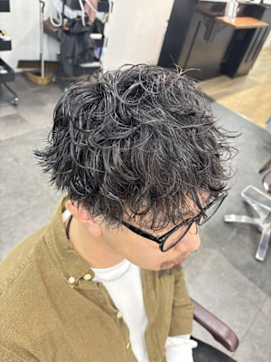 メンズマッシュ/メンズパーマ/ツイストパーマ/波巻きパーマ