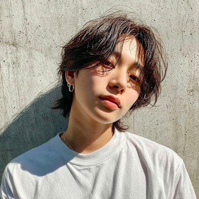 ブリーチカラー、メンズカット