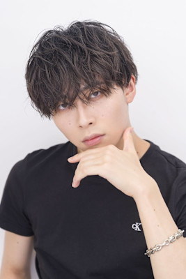 メンズカットマッシュ韓国風ニュアンスパーマ所沢