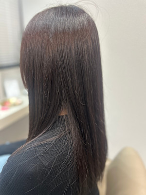 サラツヤ暗髪ストレート♪