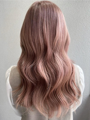 ペールオレンジ/抜きっぱなしブロンド