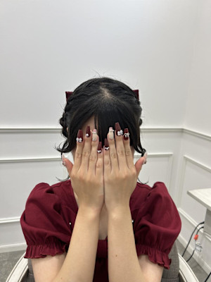 リボンで猫ちゃん風キュートなツインお団子♪ ＊ひな＊