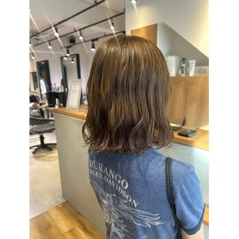 オリーブカラー【20代/イルミナカラー/髪質改善/縮毛矯正】