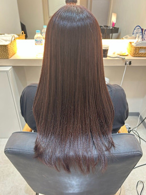 【圧倒的艶髪】艶髪METEOカラー、スピエラ酸性縮毛矯正