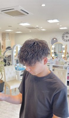 束感ツイストスパイラル×メンズマッシュ