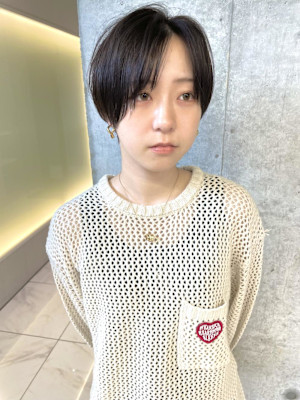 ベリーショート×フェイクブラック