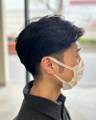 ツーブロックリバースショート