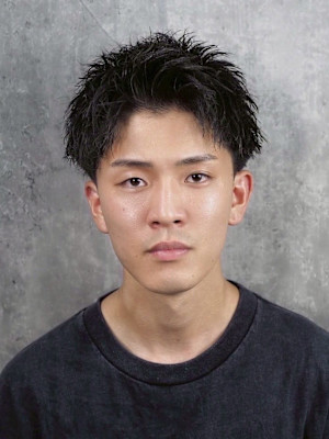 清潔感センターパート×ナチュラルマッシュ