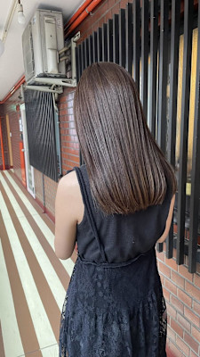 髪質改善ベージュカラー