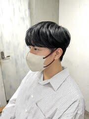 韓国風メンズマッシュ/韓国ヘア/簡単アイロンセット/池袋東口