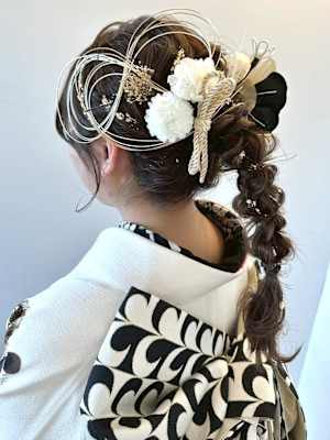 【ChaoMICHI yu-ka】和装ヘア 編み下ろし 