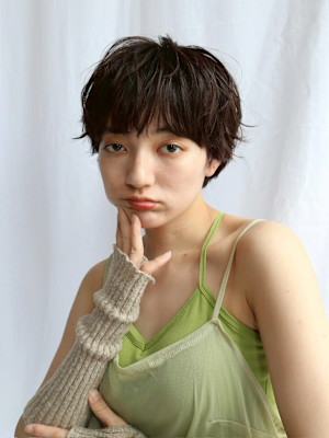 コンパクトマッシュショートボブニュアンスパーマパーマ横浜