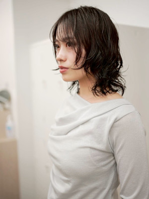 ボブパーマプードルパーマレディースパーマニュアンスパーマ奥東