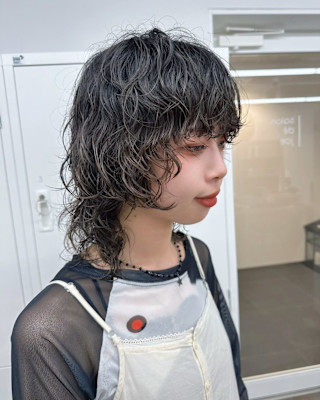 ボブパーマプードルパーマレディースパーマニュアンスパーマ奥東