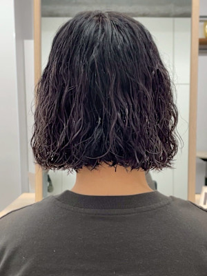 ショートボブニュアンスパーマパーマデジタルパーマ横浜