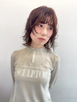 ボブパーマプードルパーマレディースパーマニュアンスパーマ奥東