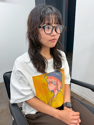 ボブパーマプードルパーマレディースパーマニュアンスパーマ奥東