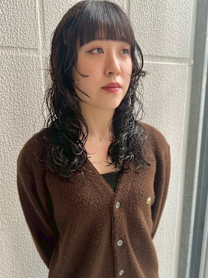 ボブパーマプードルパーマレディースパーマニュアンスパーマ奥東