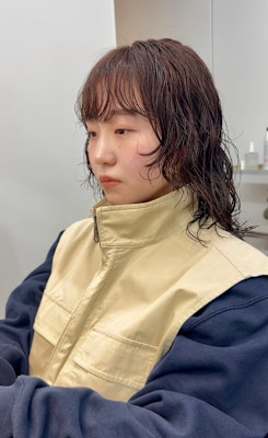 ボブパーマプードルパーマレディースパーマニュアンスパーマ奥東