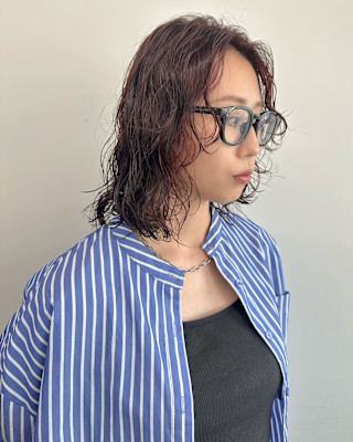 ボブパーマプードルパーマレディースパーマニュアンスパーマ奥東