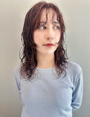 ボブパーマプードルパーマレディースパーマニュアンスパーマ奥東