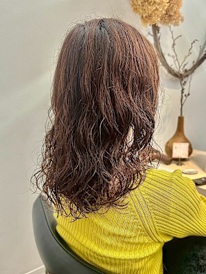 ボブパーマプードルパーマレディースパーマニュアンスパーマ奥東