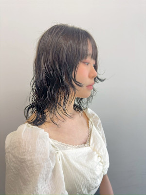 ボブパーマプードルパーマレディースパーマニュアンスパーマ奥東