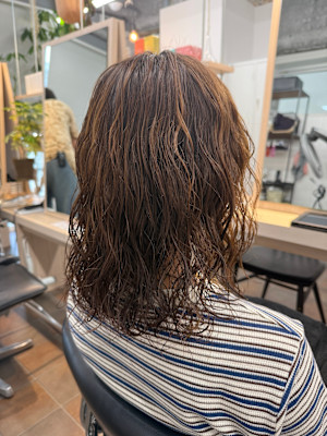 ミディアムパーマ/伸ばしかけパーマ/ニュアンスパーマ/横浜