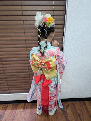 7歳の女の子の「帯解きの儀」
