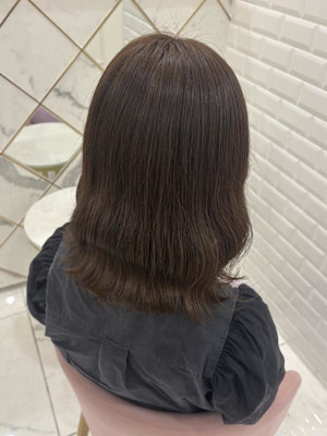 ブリーチなしオリーブグレージュ＊まゆ