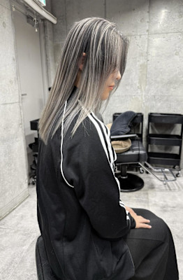 ★プラチナホワイトシルバー系バレイヤージュ★