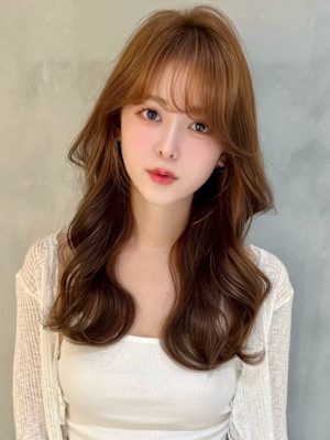 仙台髪質改善縮毛矯正韓国レイヤーカットワイドバングイメチェン