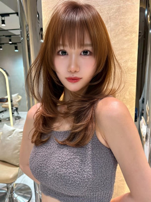 仙台髪質改善トリートメント縮毛矯正レイヤーワイドバング顔周り