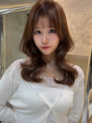 仙台髪質改善トリートメント縮毛矯正レイヤーワイドバング韓国