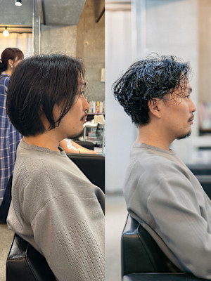 メンズパーマbefore＆after◎三軒茶屋 RYUKI