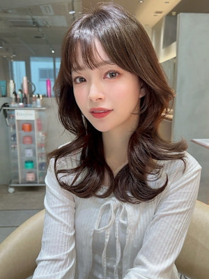 仙台髪質改善トリートメント縮毛矯正レイヤー外ハネボブ美髪前髪