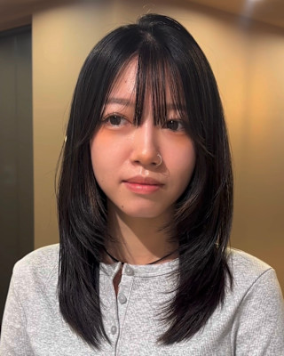 韓国風レイヤーカット/レイヤーカット/ミディアムレイヤー