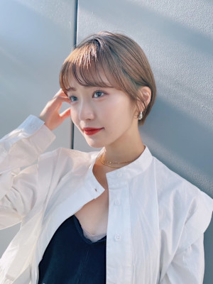 since 銀座 【シンス】×ベージュカラーショートスタイル