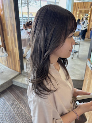 髪質改善ミルクティーカラー