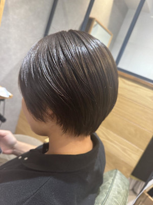 丸みショートボブ